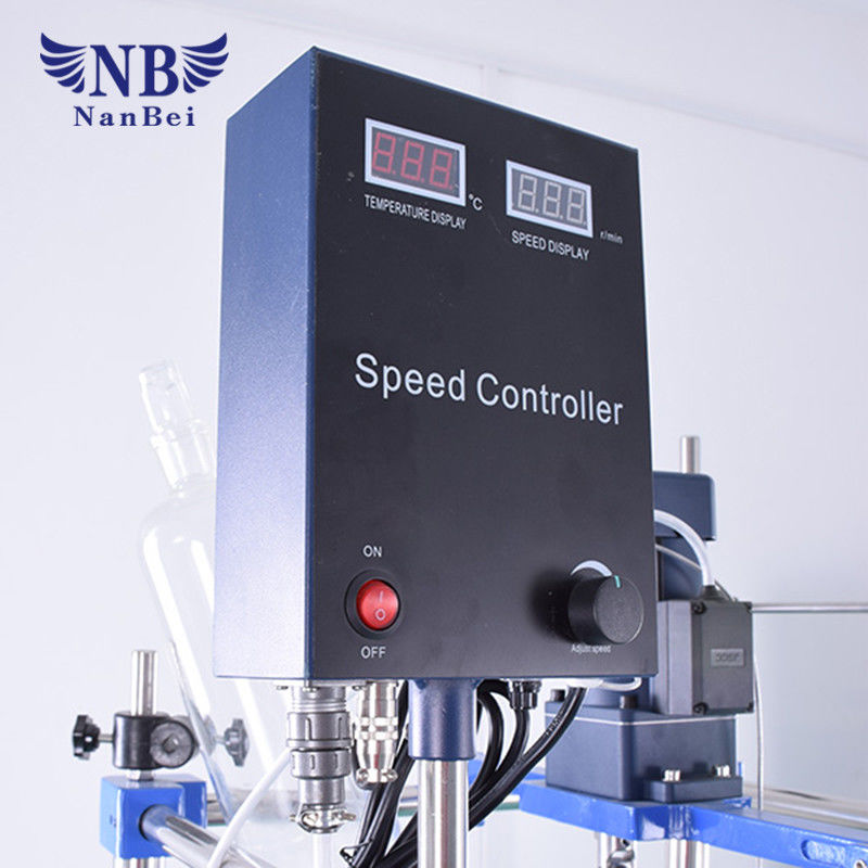 10L Lab Chemical Vacuum Double Layer Mixing Glass Reacor