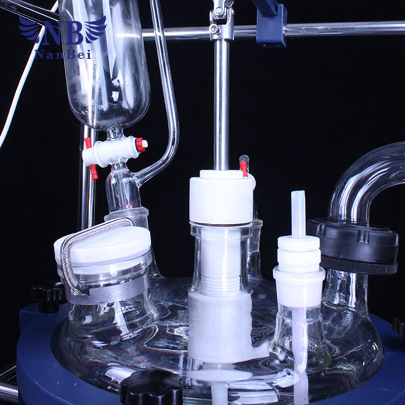 10L Lab Chemical Vacuum Double Layer Mixing Glass Reacor