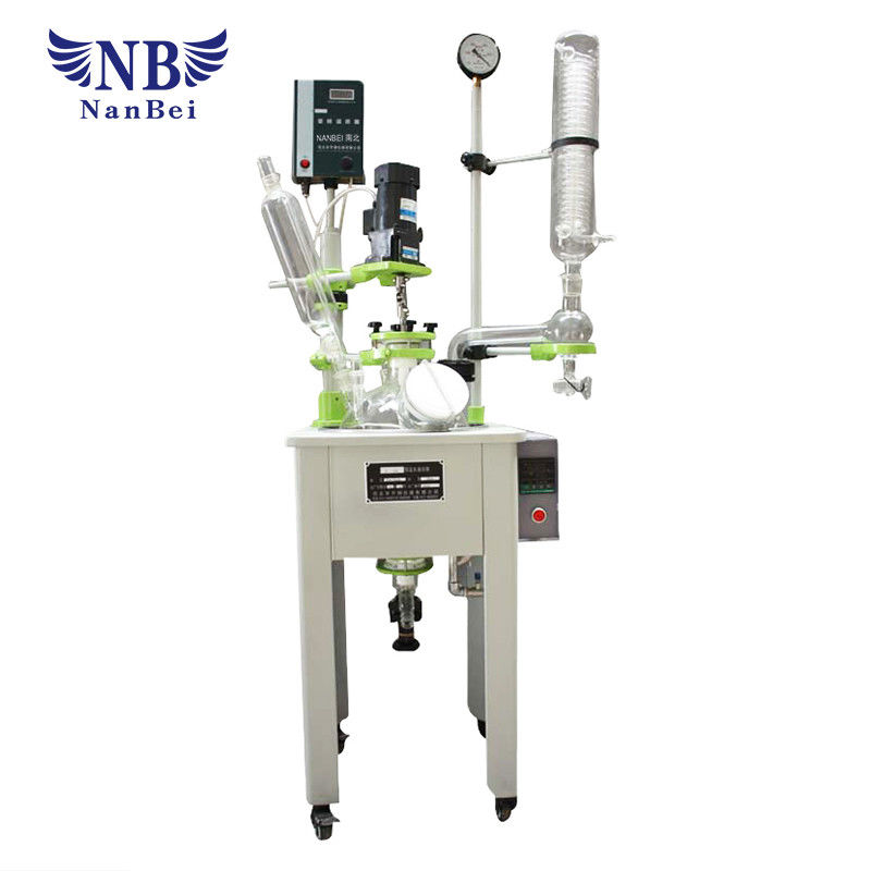 50L Single Wall Chemical Glass Reactor Glass Tank 