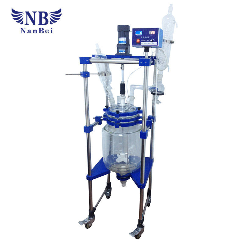 Laboratory Jacketed Double Glass Type Glass Reactor