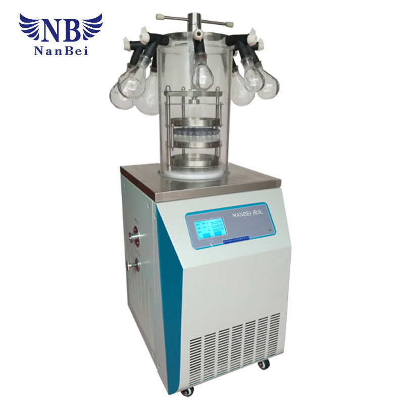 Multi Pipe Lab Freeze Dryer Top Press , Lab Scale Equipment LGJ-12-4