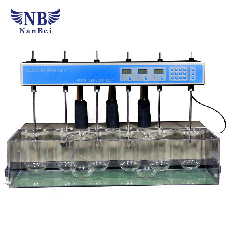 RC-8D Tablet Test Machine 8 Vessels Dissolution Te