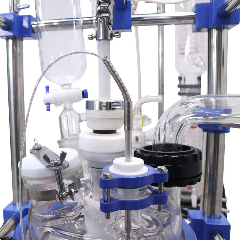 Vacuum Lab Double Walled 10L Chemical Glass Reactor