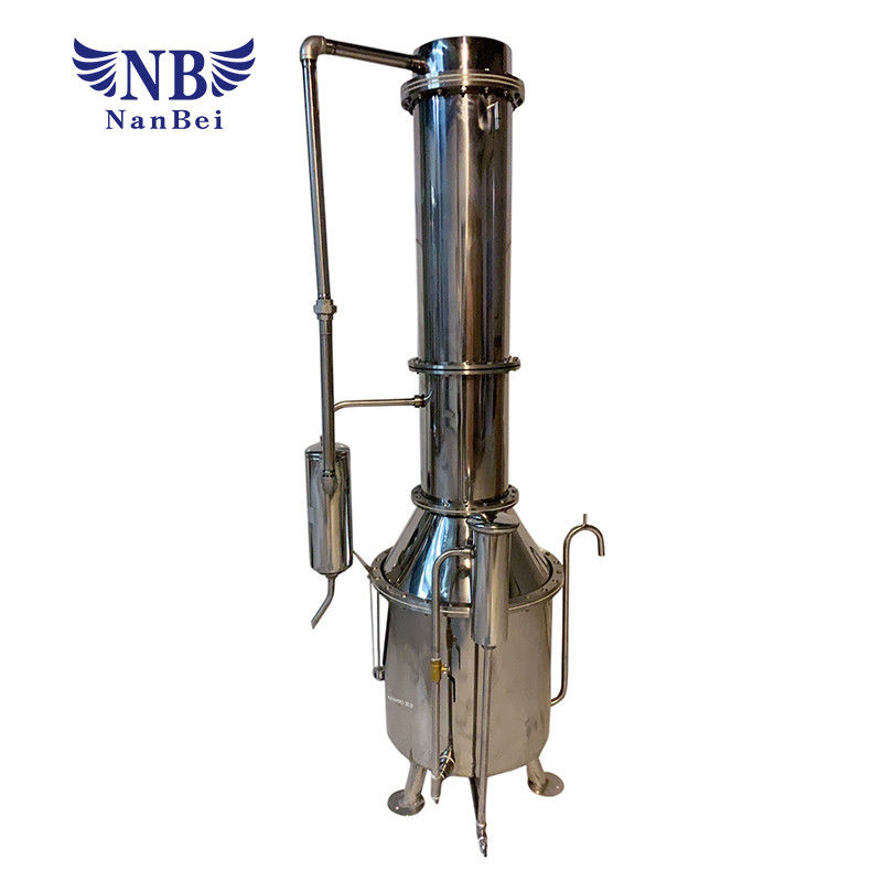 Electric Heating Tower Double SS 200L/H Water Distilling Apparatus