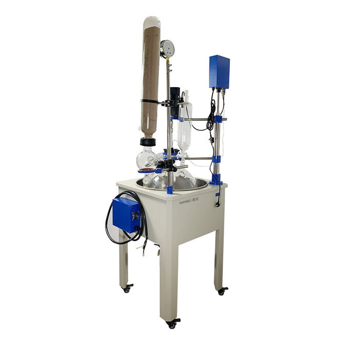 Explosion Proof Single Layer 30L Chemical Glass Reactor 1