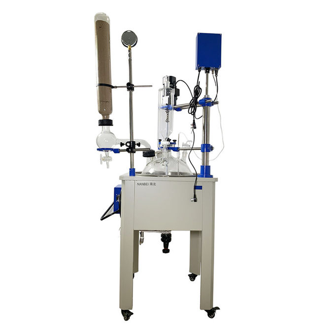 Explosion Proof Single Layer 30L Chemical Glass Reactor 0