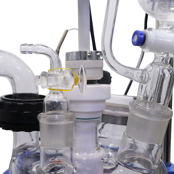 Vacuum Lab Double Walled 10L Chemical Glass Reactor 1