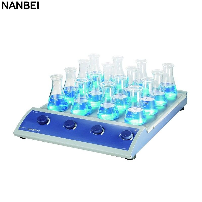 10 Channel Heated Magnetic Stirrer Laboratory Instrument 1100rpm